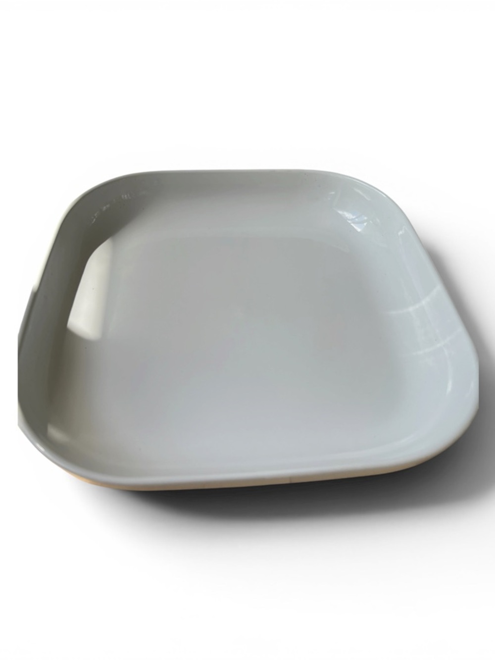 IKea Square White Feldsbar Porcelain oven to table Dish Oven & Micro safe